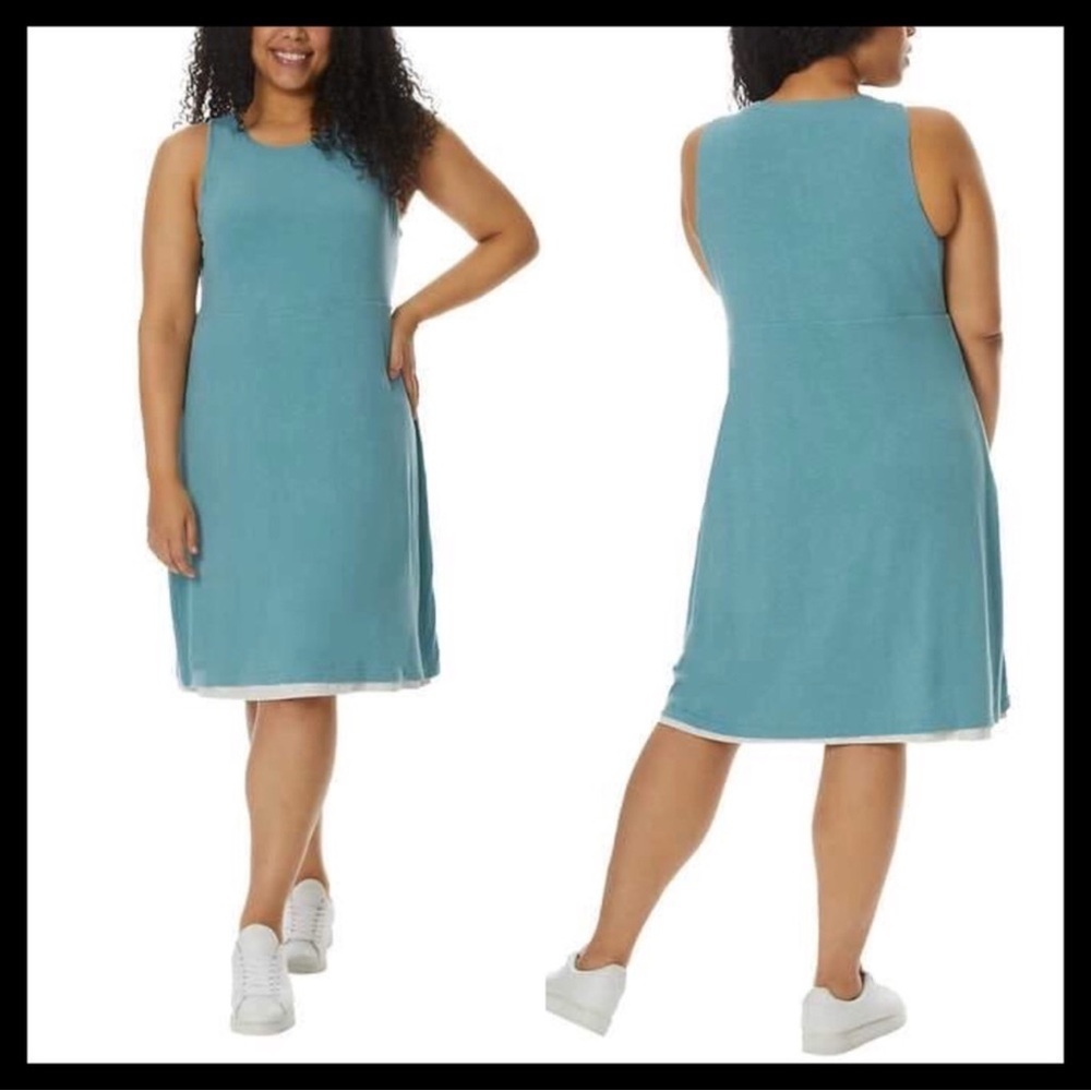 32 DEGREES Cool Reversible Dress
Colors: Teal & Light Grey - Picture 4 of 10